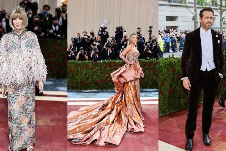 Llegan celebridadas a la alfombra roja de la Gala del MET