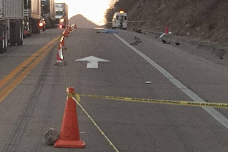 Muere motociclista en la Autopista Mazatlán-Tepic