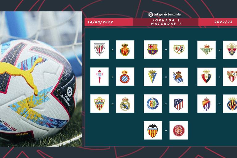 ¡Prepárate! LaLiga española comparte calendario completo de la temporada 2022-2023