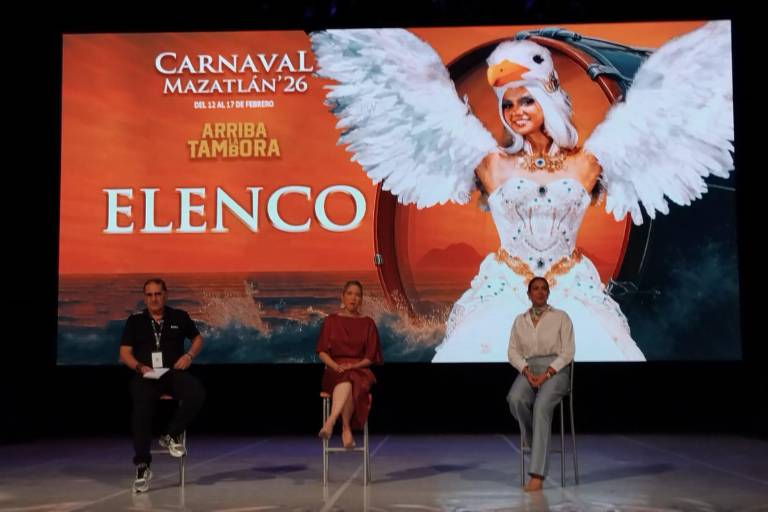 Presentación del elenco del Carnaval de Mazatlán 2026.