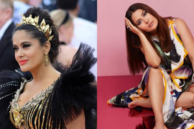 Salma Hayek se transforma para ‘House of Gucci’ con nuevo tinte y corte de cabello