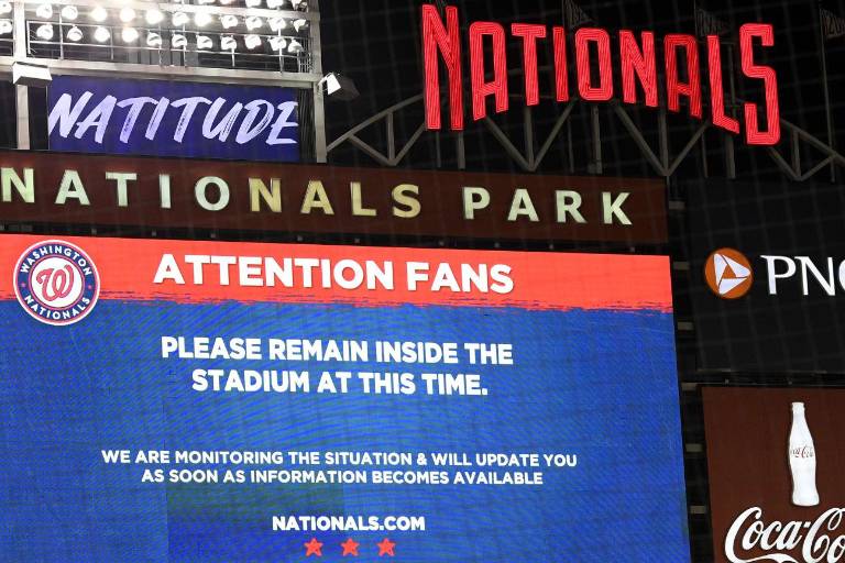 Tiroteo obliga a suspender juego entre Padres y Nacionales en Nationals Park de Washington