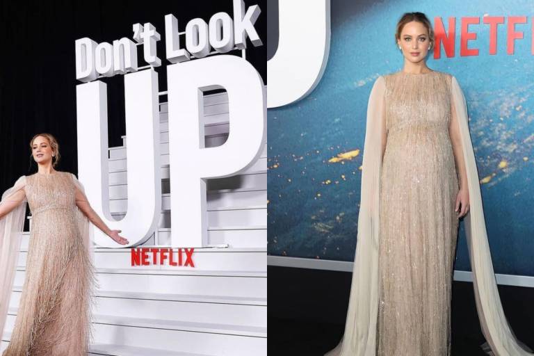 Jennifer Lawrence deslumbra en el estreno de ‘Don’t look up’