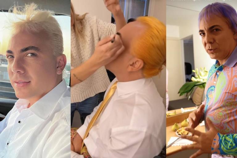 Cristian Castro sorprende con cabello morado