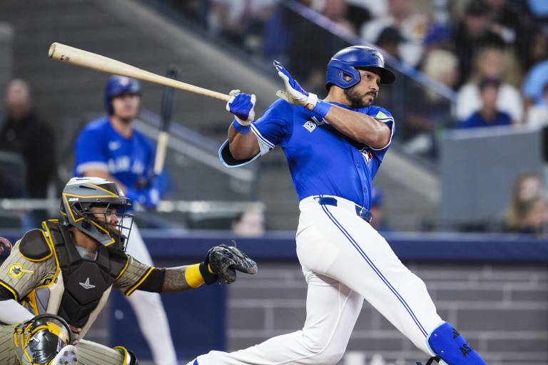 Santander podría regresar a tiempo para la postemporada de Azulejos