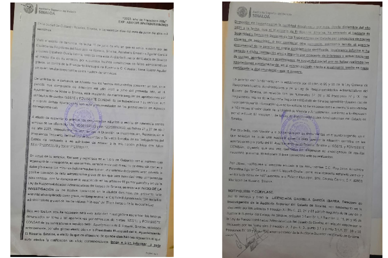 ASE inicia investigación contra Alcaldesa de Rosario