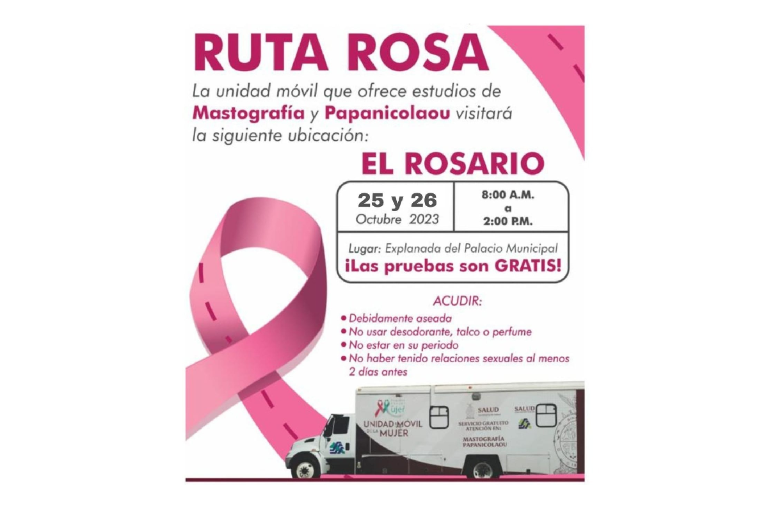 Llega la Ruta Rosa con estudios gratuitos a Rosario