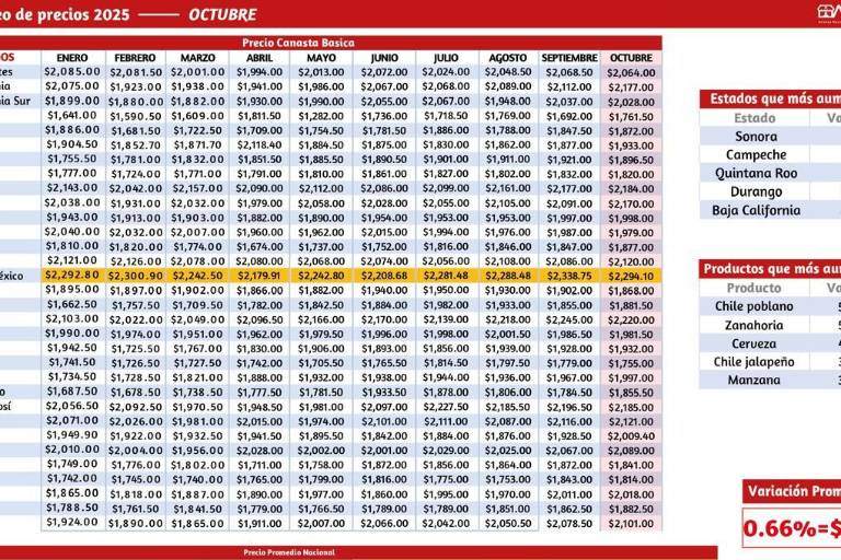 Pequeños comerciantes rechazan variaciones en precios de la canasta básica, culpan a diputados federales y gobiernos