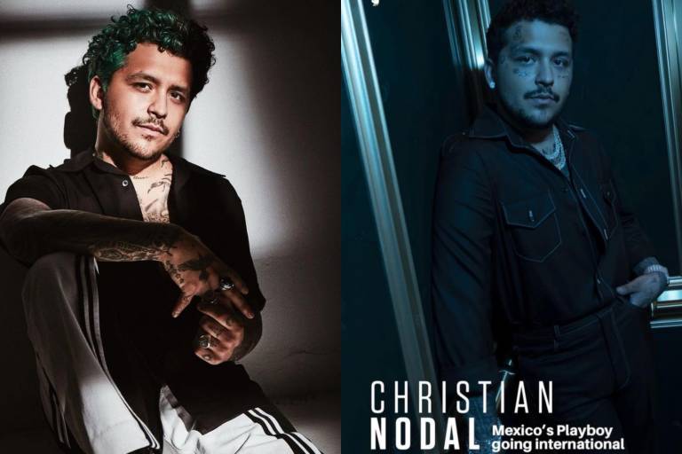 Christian Nodal posa para la revista Playboy