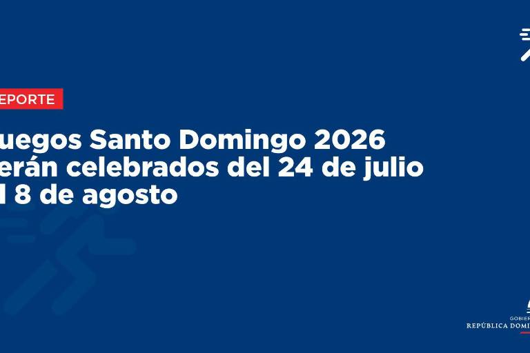 Los Juegos Centroamericanos se celebrarán del 24 de julio al 8 de agosto de 2026 en Dominicana