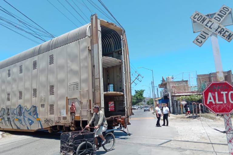Tumba el tren cableado y postes en la Pino Suárez, en Mazatlán; cierran vialidad para evitar tragedias
