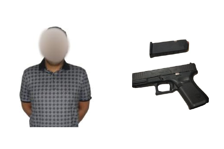 Detienen a civil armado en el Centro de Culiacán