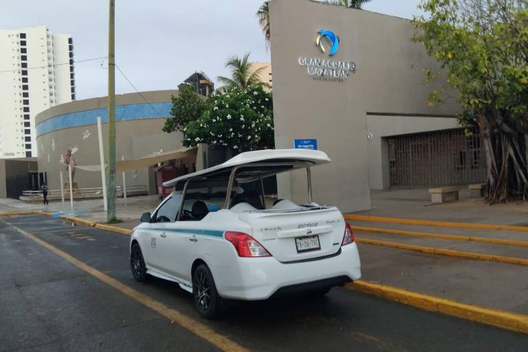 Esta semana le toca a Ecotaxis Verdes el sitio afuera del Gran Acuario Mazatlán: Vialidad