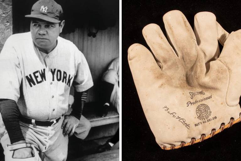 Venden guante usado por Babe Ruth en 1.5 millones de dólares