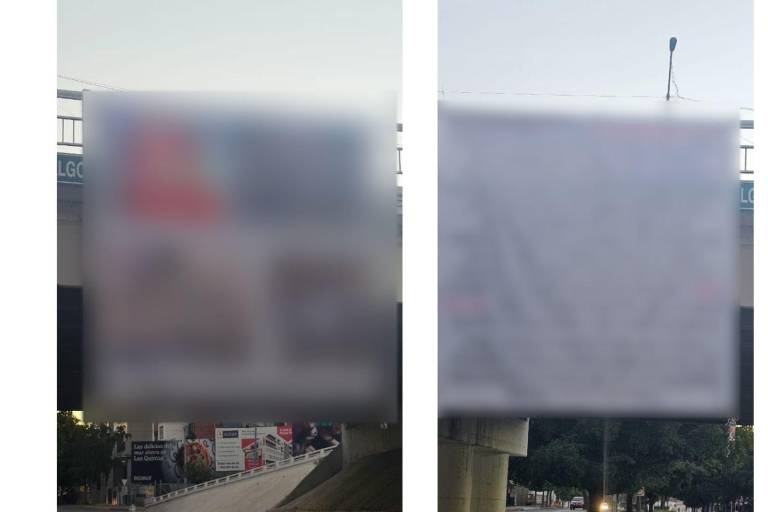 Amanecen mantas en puente de Culiacán; ‘es propaganda negra’, dice SSP
