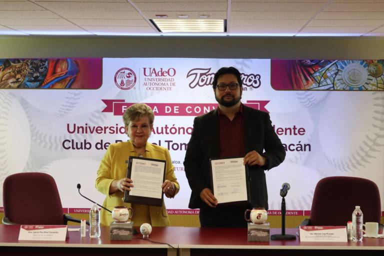 Tomateros de Culiacán firma convenio de cooperación con la UAdeO