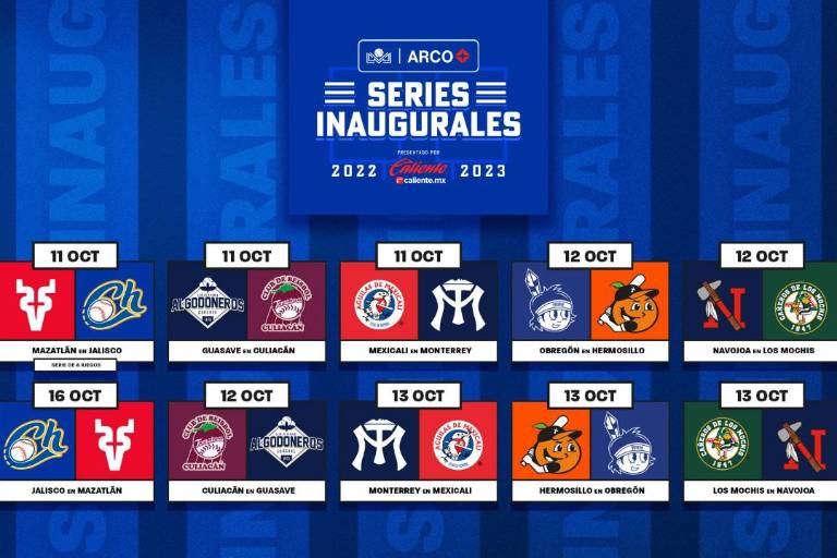 El 11 de octubre arrancará la temporada 2022-2023 de la Liga Mexicana del Pacífico