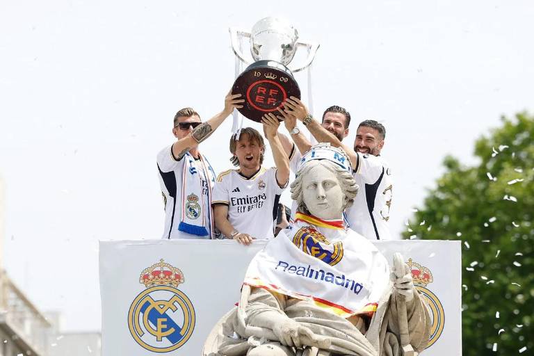 Real Madrid celebra su Liga 36 en las Cibeles