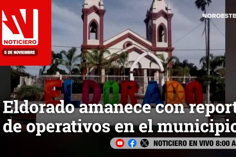 Este miércoles, en Noticiero Noroeste: Eldorado amanece con reporte de operativos en el municipio