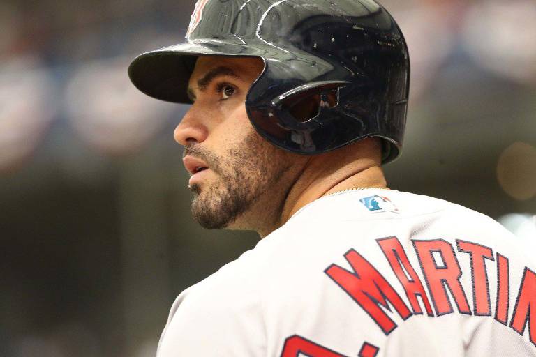 J.D. Martínez en club exclusivo con sus tres jonrones