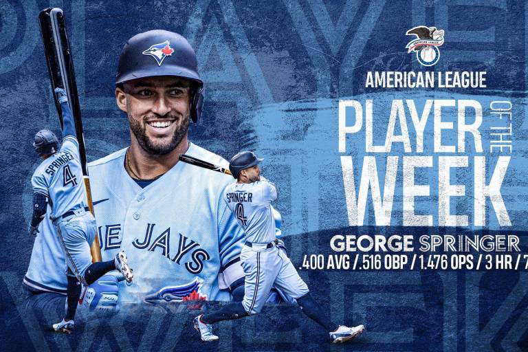 George Springer es elegido como Jugador de la Semana en la Liga Americana