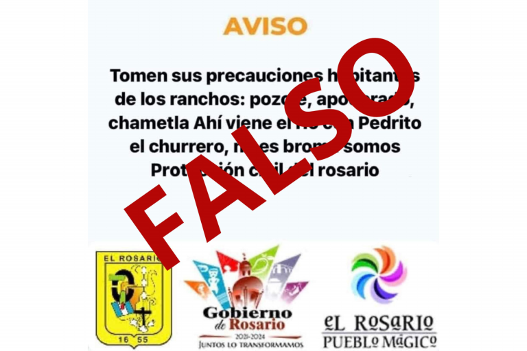 Desmiente Gobierno de Rosario comunicado sobre riesgo de inundación por río Baluarte