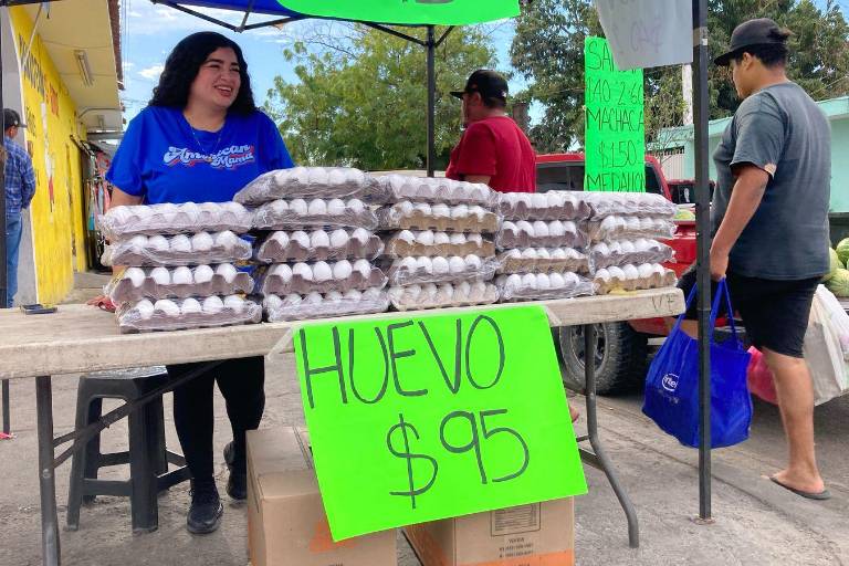 Reportan cremerías constante aumento en la cartera de huevo; va de 95 a 110 pesos