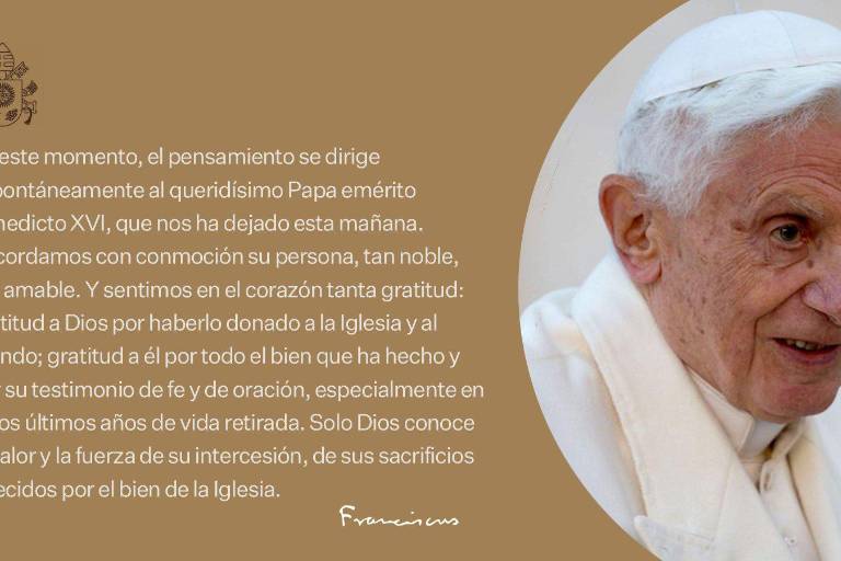 AMLO lamenta deceso de Benedicto XVI; Papa Francisco le rinde homenaje