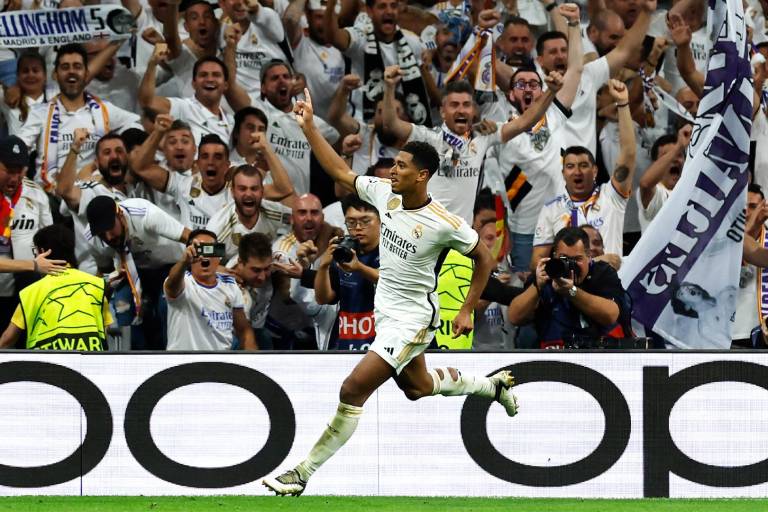 Bellingham da el primer triunfo a Real Madrid en la Champions