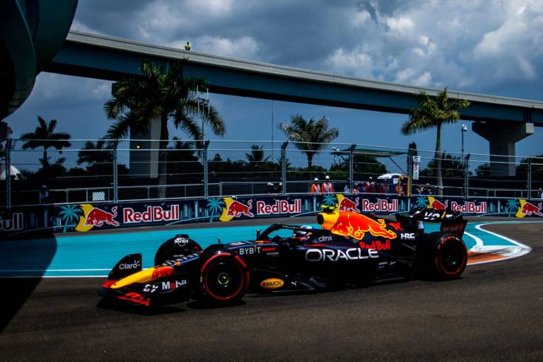 Checo Pérez termina tercero en Práctica Libre 2 del Gran Premio de Miami