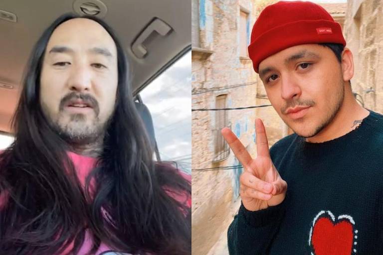 El famoso DJ y productor Steve Aoki se declara fan de Christian Nodal