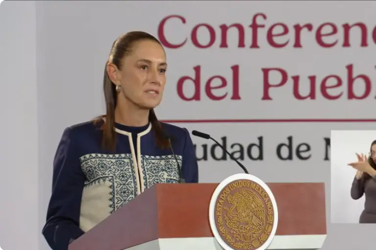 La Presidenta Claudia Sheinbaum Pardo rechaza que en México la mayoría apruebe una intervención de Estados Unidos.