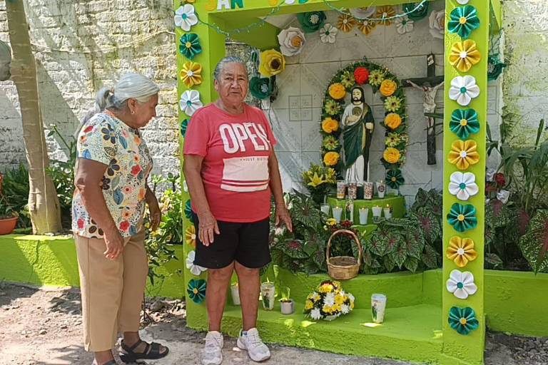 Celebran a San Judas Tadeo en calles y hogares de Escuinapa