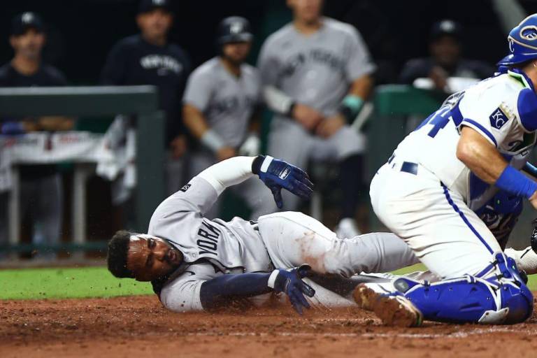 Una carrera ‘caótica’ fue todo lo que necesitaron los Yanquis para barrer en Kansas City