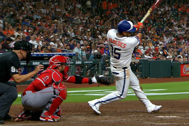 Isaac Paredes impresiona en Houston con su poder...y dominio de la zona