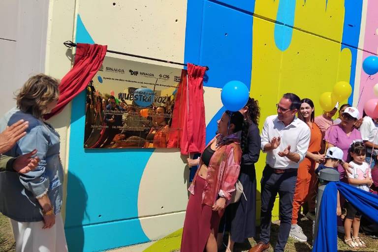 Inauguración de un mural inclusivo en el Centro de Autismo de Sinaloa.