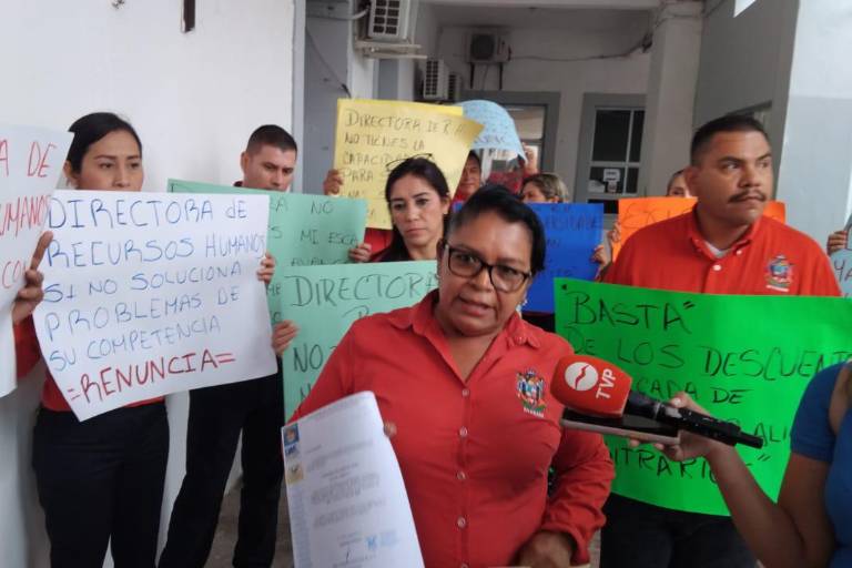 Protestan trabajadores del Sindicato del Ayuntamiento de Mazatlán por servicios médicos