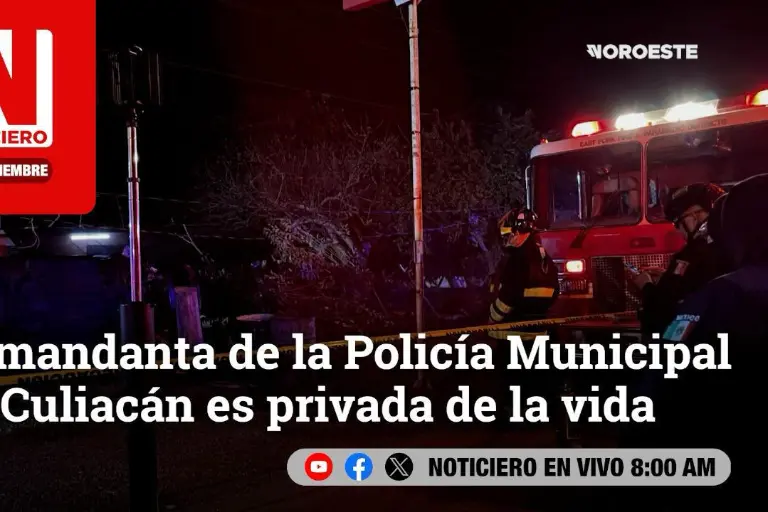 Este jueves, en Noticiero Noroeste: Comandanta de la Policía Municipal de Culiacán es privada de la vida