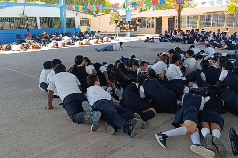 Realizan simulacro de seguridad ante hechos de alto impacto en Escuinapa