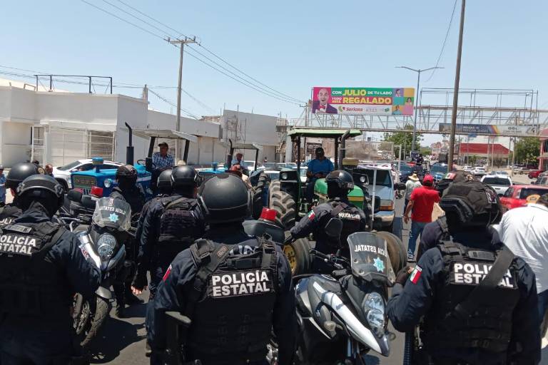 ¿Qué piden los agricultores que se manifiestan en Culiacán?