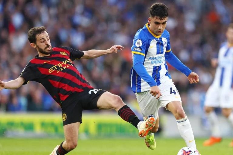 Manchester City sale tablas con el Brighton