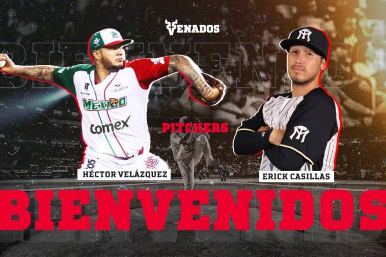Venados de Mazatlán fortalece su pitcheo con Héctor Velázquez y Érick Casillas