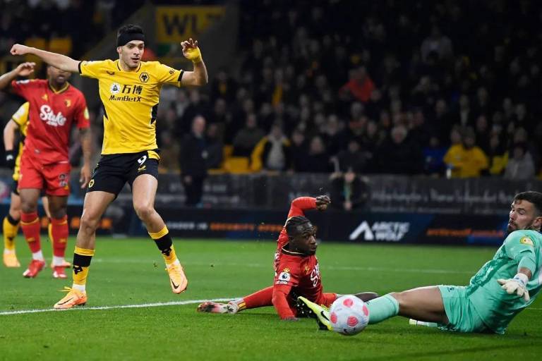 Raúl Jiménez anota en goleada de los Wolves al Watford