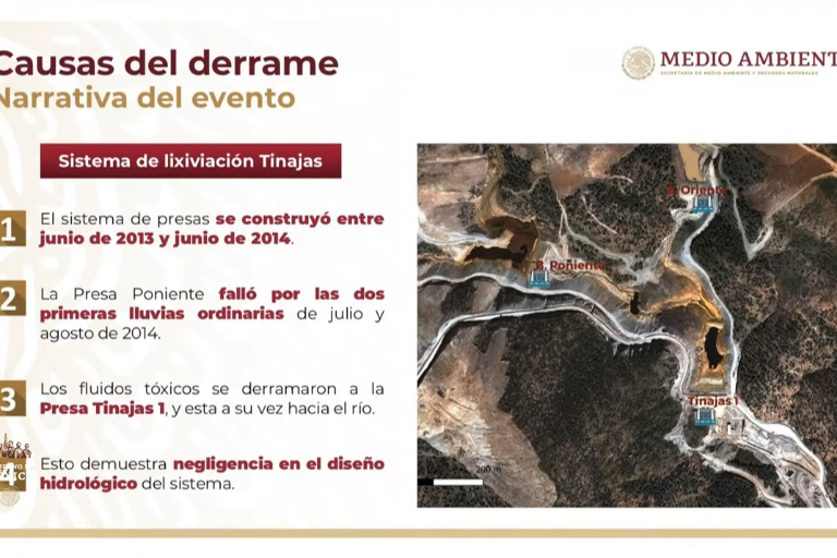 Grupo México pidió establecer mesa de diálogo por derrame en río Sonora, revela AMLO