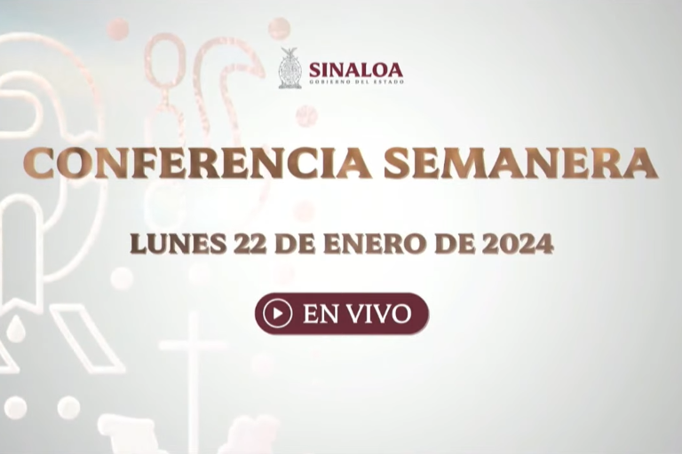 #EnVivo | Conferencia semanera del Gobernador Rubén Rocha Moya