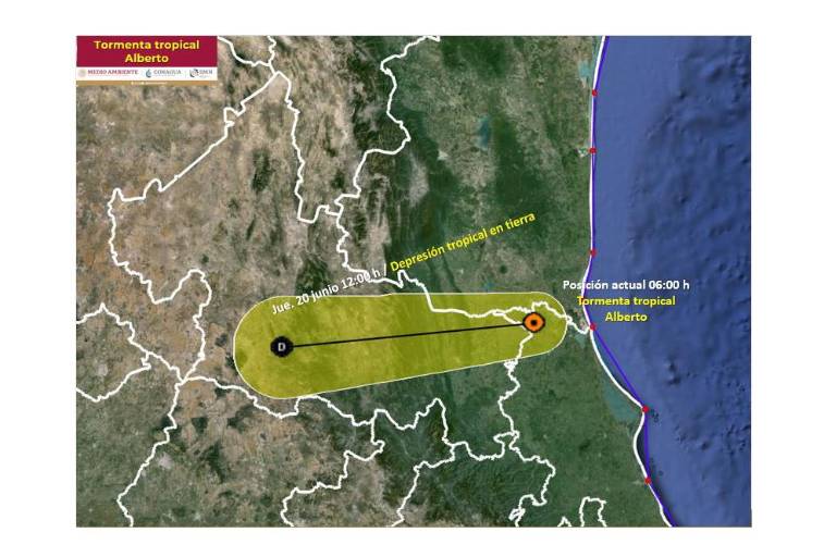 ‘Alberto’ toca tierra al sur de Tamaulipas en la madrugada; prevén lluvias fuertes en Sinaloa
