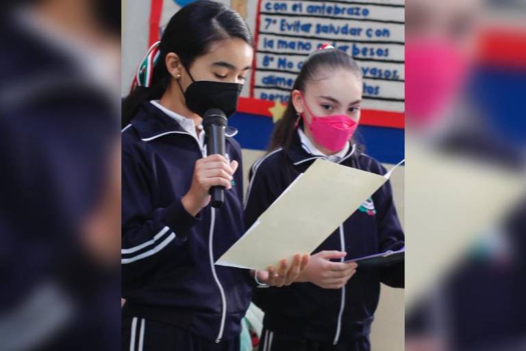 Celebran el Día de la Bandera en el Colegio Niños Héroes