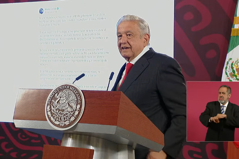 AMLO agradece al PAN por revelar ‘pacto mafioso’ con PRI en Coahuila
