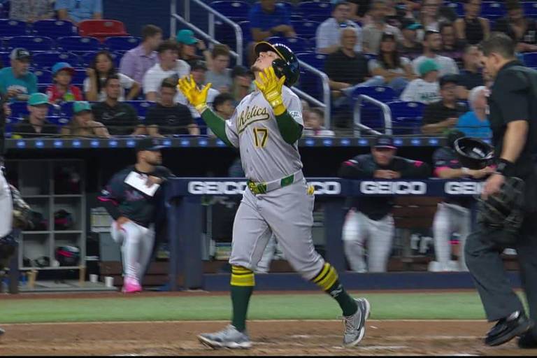 Luis Urías pega su quinto jonrón, pero los Atléticos caen ante Marlins