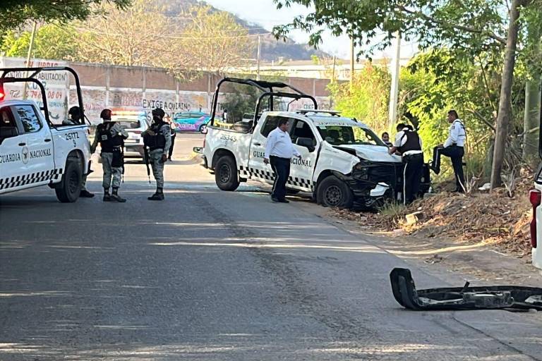 Tres patrullas de la Guardia Nacional dañadas tras persecución armada en Culiacán